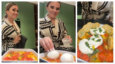 Rețetă de roșii cherry cu buratta la cuptor. Cristina Șișcanu: 