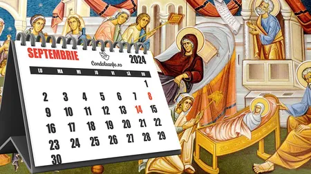Calendar ortodox septembrie 2024. Trei sărbători cu cruce roşie în prima lună de toamnă