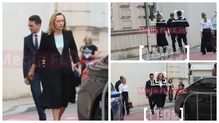 Elena Lasconi, vizită secretă şi controversată la Ambasada Franţei. A fost însoţită de singurul ei om de încredere FOTO ŞI VIDEO