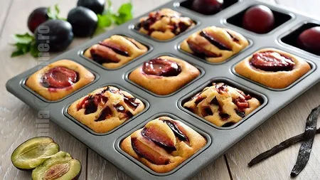 Prăjitură cu prune, un deliciu al toamnei