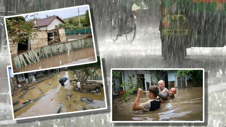 Noi alerte COD GALBEN de ploi torențiale și vijelii. Sunt vizate inclusiv zonele lovite de viitură