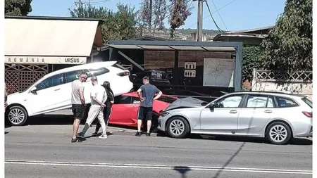 Carambol de lux la Cluj. Un Lamborghini a fost făcut 