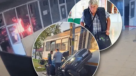 Coincidență bizară. Șoferul mort strivit în mașină de un tramvai în București era soțul femeii care lucrează la magazinul stropit cu benzină și incendiat marți în Palatul Parlamentului