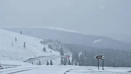 Ciclonul Boris a adus prima ninsoare în România. S-a depus strat de zăpadă pe Transalpina și în alte zone montane