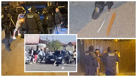 Anchetă uriașă după bătaia cu săbii și bâte de la Spitalul Pantelimon. Peste 400 de polițiști s-au mobilizat pentru a-i prinde pe agresori