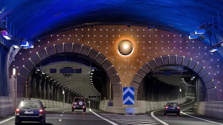 CUM arată primul tunel săpat pentru o autostradă din România. Imaginile sunt spectaculoase!