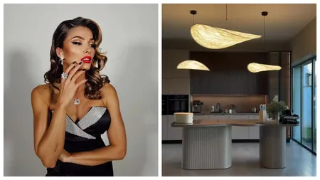 FOTO Alina Pușcaș și-a amenajat bucătăria din noua casă. Designul modern și luciul oferă un aspect elegant
