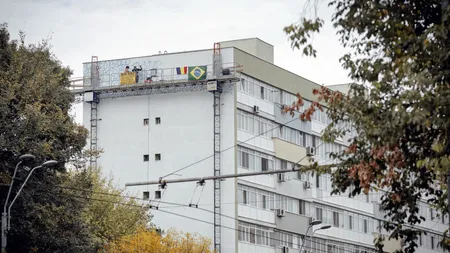 Cea mai mare pictură murală din București, realizată de Fabio, un artist brazilian GALERIE FOTO