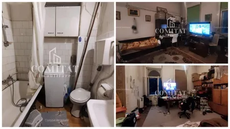 Apartamentul din Cluj, parcă scos din Epoca de piatră, care se vinde cu 300.000 de euro. În orașul lui Boc, două camere se vând la preț de penthouse