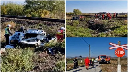 Accident cumplit în Maramureș. Sfârșit tragic pentru doi soți, ambii de 45 de ani, după ce mașina lor a fost lovită de un tren