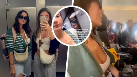 Motivul ireal pentru care două tinere au fost date afară din avion: „Pasagerii au intervenit să ne apere”