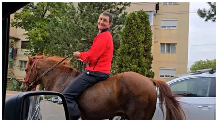 Bărbatul din Botoșani, a cărui dorință a fost să aibă un cal, a parcurs 50 de km călare pentru că nu a avut bani de transport