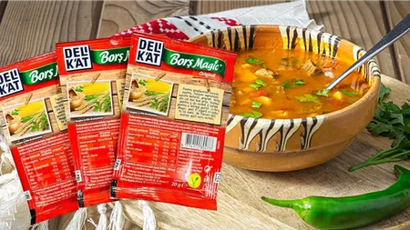 Ce conține borșul magic de la Delikat. Are foarte mulți aditivi alimentari