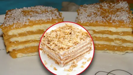 Biscuiți cu cremă caramel. Nu ai mâncat ceva mai bun. Desertul care îi va convinge și pe cei mai pretențioși