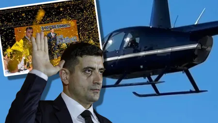 George Simion, cu elicopterul la Fieni pentru promovarea candidaturii sale la prezidențiale