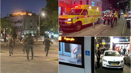 Atentat la Tel Aviv, sunt mulţi morţi şi răniţi. Iran a lansat 500 de rachete balistice către Israel, sună sirenele de război