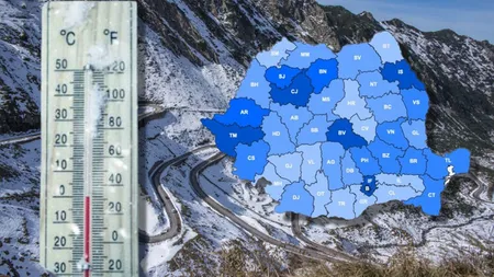 Prognoza meteo. Se strică vremea, lapoviţă şi ninsoare la altitudini mai mari de 1.500 m