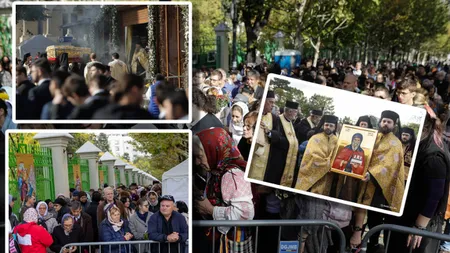 Pelerinaj impresionant în Capitală. Oamenii stau la coadă ore în șir pentru a se închina la racla cu moastele Sfantului Cuvios Dimitrie cel Nou