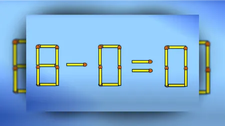 Test IQ pentru românii cu mintea ageră. Doar geniile pot corecta ecuația 8-0=0, în mai puțin de 5 secunde