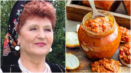 Veta Biriș, rețetă de zacuscă inedită. Cum prepară artista garnitura delicatesei de sezon. 
