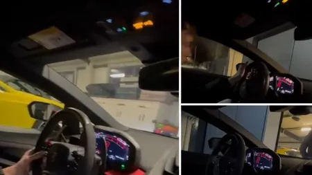 Un minor de 16 ani, fiu al unui afacerist din Timiş, filmat la volanul unei maşini de lux. Tatăl băiatului acuză un complot motivat politic: 