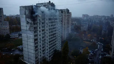 Rusia a atacat cu drone capitala Ucrainei. Au fost avariate clădiri şi linii electrice în Kiev