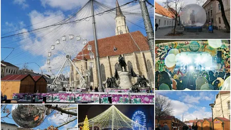Târgul de Crăciun de la Cluj și-a deschis porțile. Într-un decor feeric, vizitatorii se pot bucura de atracții unice și se pot delecta cu cele mai apetisante mâncăruri