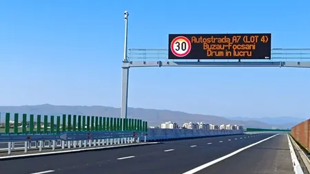Peste 30 de kilometri din Autostrada Moldovei, între Buzău şi Râmnicu Sărat, daţi în folosinţă miercuri