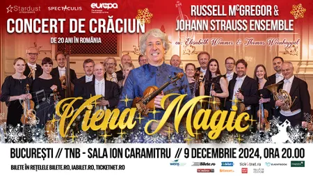 Johann Strauss Ensemble în concert la Teatrul Național București: „Viena Magic” – un regal muzical de 20 de ani pe scenele din România