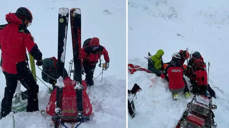 Avalanșă în apropiere de Bâlea Lac. Două persoane au fost îngropate în zăpadă