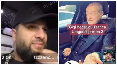 Gigi Becali a intrat LIVE cu Tzancă Uraganu pe TikTok. Latifundiarul din Pipera s-a legat de numele manelistului: „Dacă te numeai numai Tzancă nu era problemă, dar când te numești și Uraganu...”