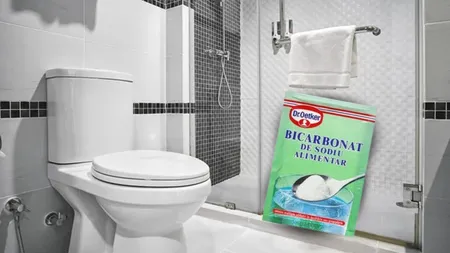 Trucul care îți va salva WC-ul. Pune bicarbonat de sodiu în rezervorul toaletei, de două ori pe an