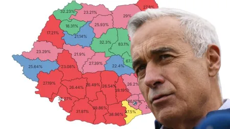 REZULTATE ALEGERI PREZIDENŢIALE 2024. Călin Georgescu a câştigat în 14 judeţe, printre care Sibiu, Prahova, Constanţa