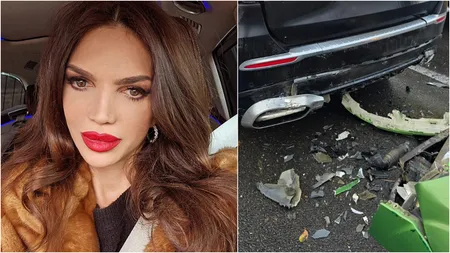 Cristina Spătar a făcut accident. Mașina de sute de mii de euro a vedetei a fost lovită. 