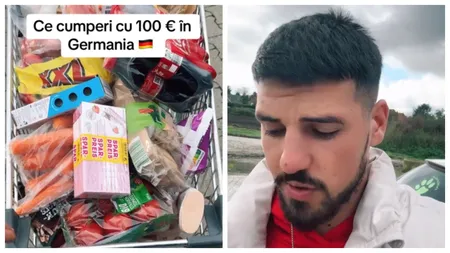 Cum arată un coș de cumpărături de 100 de euro, în Germania. Un român din diaspora a prezentat internauților prețurile din Occident