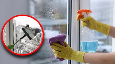 Trucul pentru cele mai curate geamuri. Cu ce trebuie să dai pe ele ca să nu mai rămână scame după ce le-ai șters