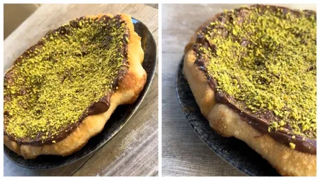 Ciocolata Dubai nu mai este la modă. A apărut langoșul Dubai, desert foarte iubit de toți cei care l-au încercat. Gustul este unul extraordinar