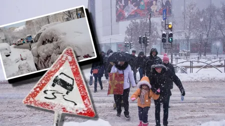 Vortexul polar ajunge în România. Meteorologii anunță patru zile cu ploi și ninsori viscolite. Când va ninge la București