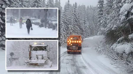 Vortex polar în România. Ninsori și viscol în următoarele zile. Au fost prelungite alertele de cod roșu, portocaliu și galben. Cum va fi vremea la București