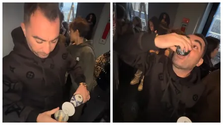 Pescobar a făcut spectacol în tren! Patronul de la Taverna Racilor, surprins cu tequila în mijlocul călătorilor