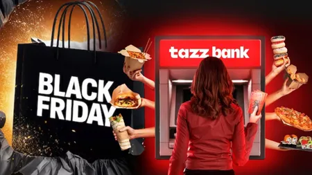 Black Friday 2024 la Tazz. Reduceri de până la 70% la voucherele pentru restaurante și supermarketuri partenere