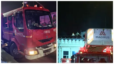 Incendiu de proporții în Capitală. Două familii, inclusiv doi copii de 9 și 11 ani, au sărit pe geam pentru a scăpa din ghearele focului