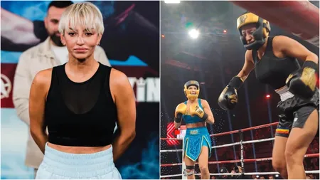 Giulia Anghelescu, bătută de o unguroaică în ringul de box. „Jenant! S-a dus în lacrimi în corzi după prima lovitură”. VIDEO