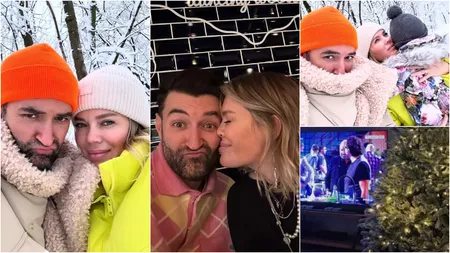 Smiley și Gina Pistol s-au pregătit pentru Crăciun. Cum arată sufrageria din casa celor doi