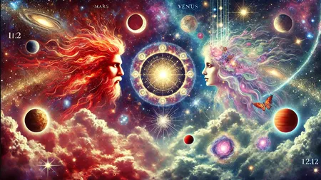 Se activează codul numerologic 12.12. Iubiţii cosmici Venus și Marte intră în opoziție. Ce ne aduce ziua de 12 decembrie 2024
