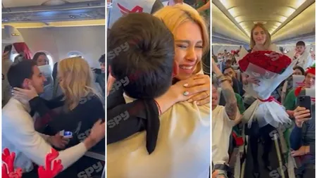 Andreea Bălan a fost cerută în căsătorie de Victor Cornea. Momentul emoționant a avut loc în avion. Prima reacție a vedetei: 