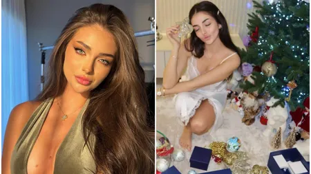 Andreea Bostănică și-a împodobit bradul de Crăciun cu globuri de lux. Un singur ornament costă 500 de lei