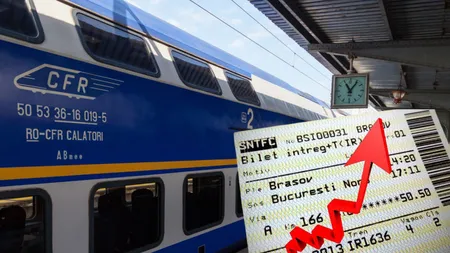 Bilete de tren mai scumpe începând de astăzi, 15 decembrie. Anunțul făcut de ARF