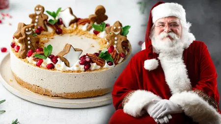 Cheesecake de Crăciun, delicios și ușor de preparat. Întâmpină-ți musafirii cu un desert cu aromă de sărbătoare