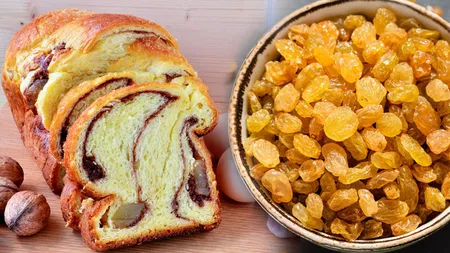 Trucul pentru cel mai sofisticat cozonac de Crăciun. În ce să înmoi stafidele pentru o aromă care îți vor da papilele gustative peste cap